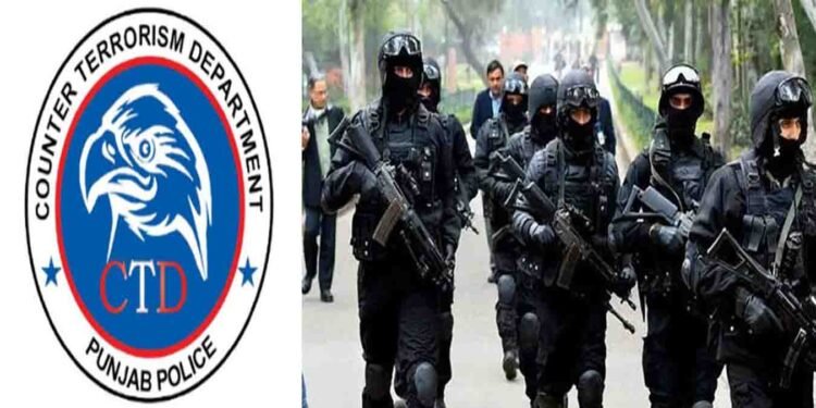 سی ٹی ڈی پنجاب کی کارروائی میں گرفتار را کے دہشتگرد اور برآمد اسلحہ