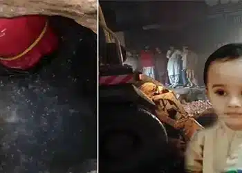 نیپا چورنگی میں 3 سالہ بچہ مین ہول گر گیا ہجوم کا پولیس اور میڈیا پر پتھراؤ